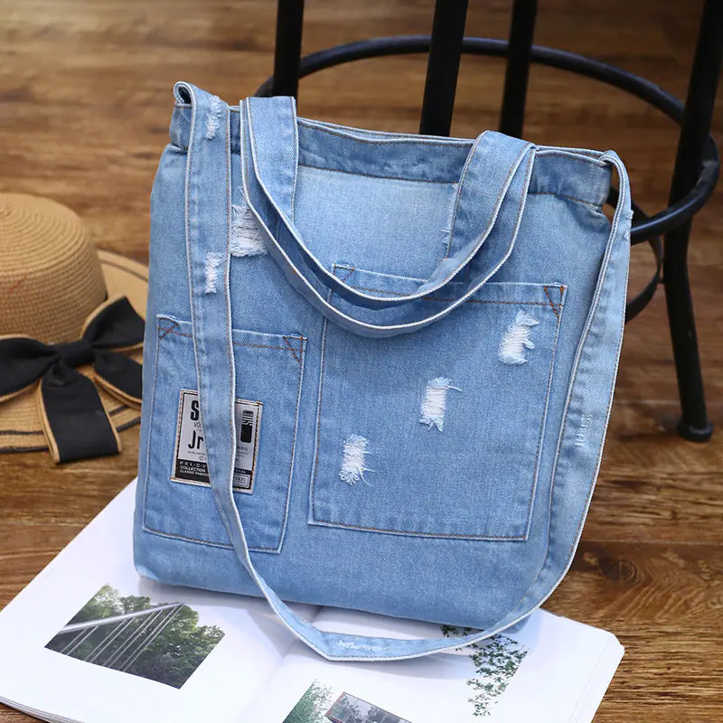 Shoulder Bag, Tote, Denim