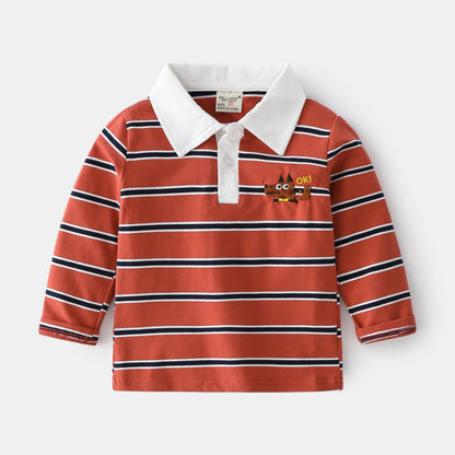 Boys Long Sleeve Polo Shirt - Children's T-Shirt