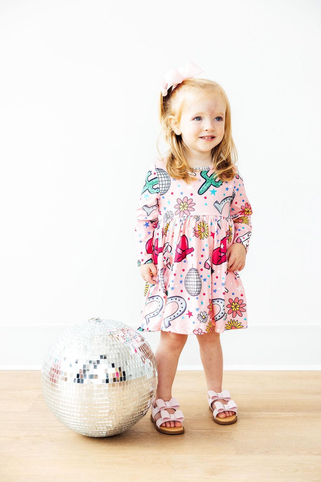 Boots & Bling L/S Pocket Twirl Dress