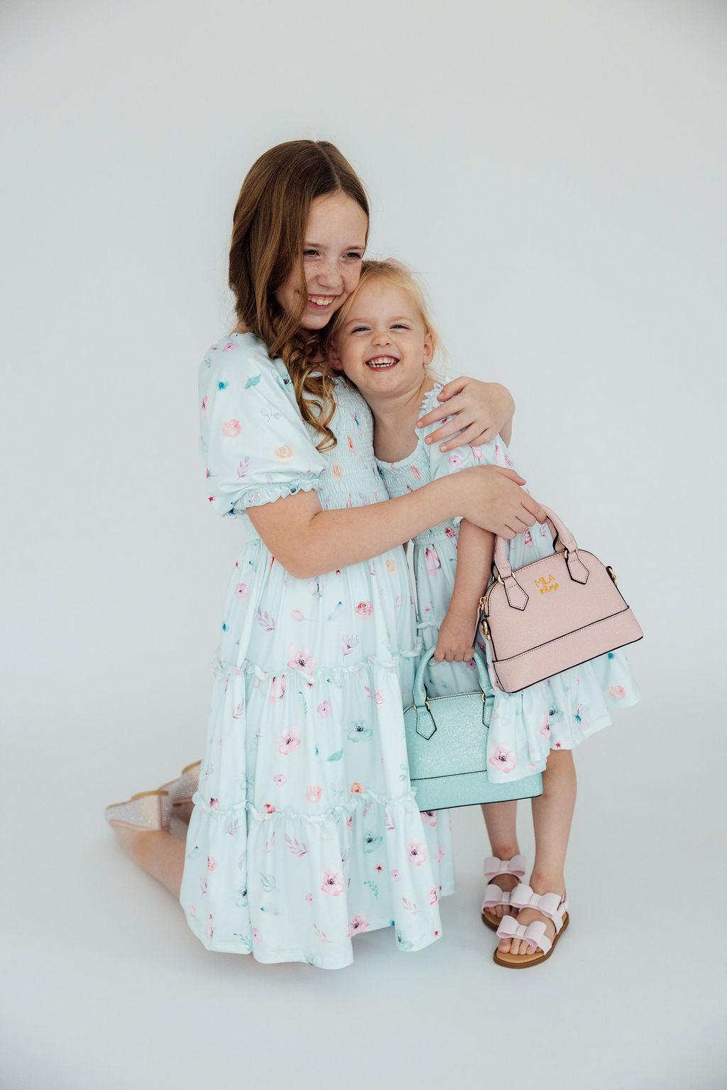 Butterfly Ballet Smocked Ruffle Dress