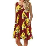 Summer Amazon Bestseller Sleeveless Printed Maxi Dress