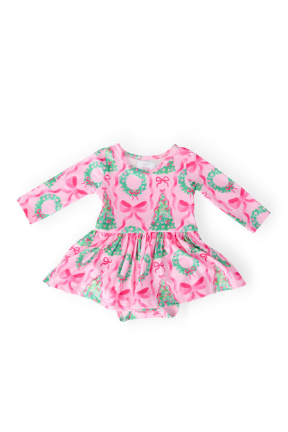 Jingle Bows L/S Twirl Bodysuit
