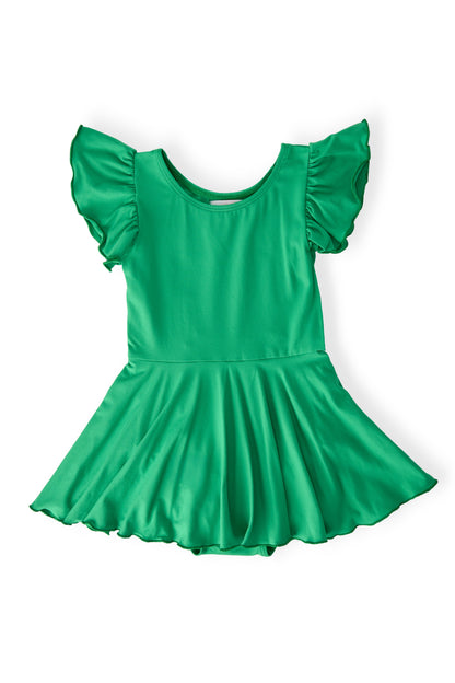 Kelly Green S/S Twirl Leotard