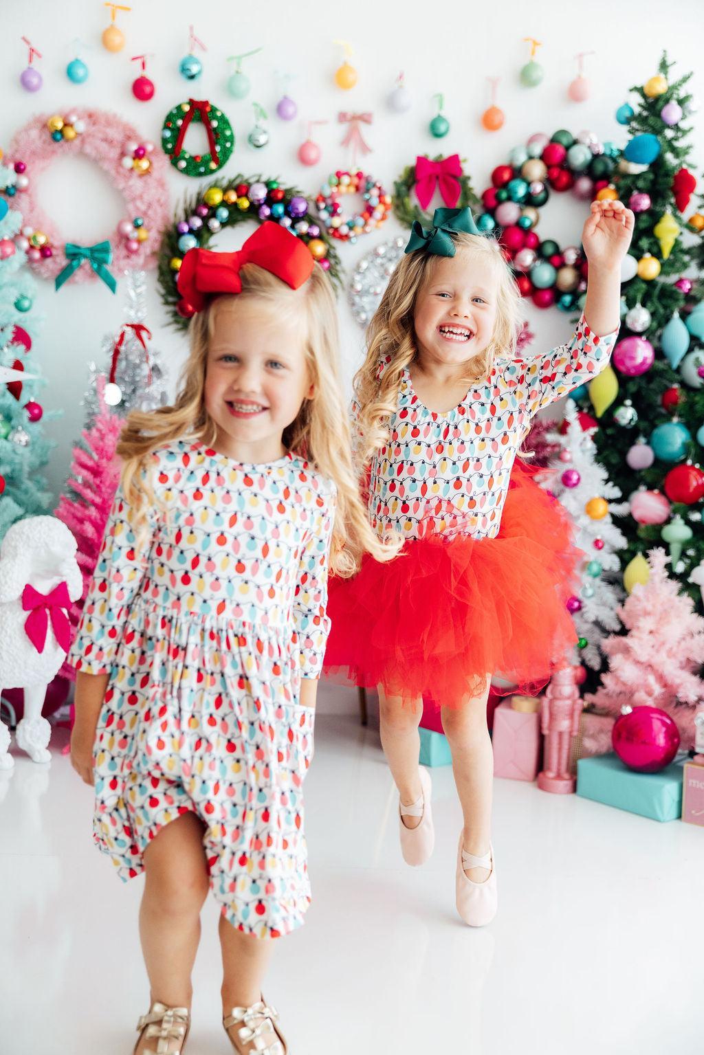Merry & Bright 3/4 Tutu Leotard