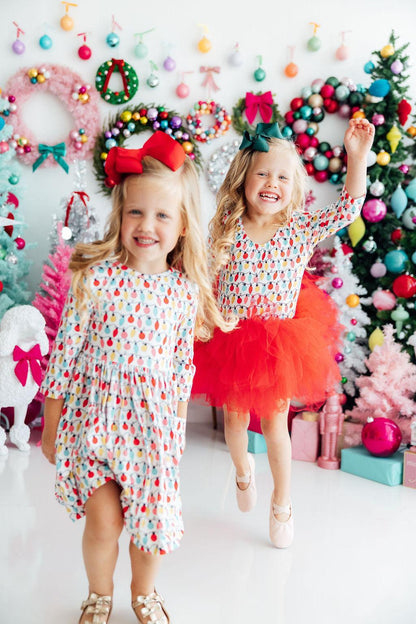 Merry & Bright 3/4 Tutu Leotard