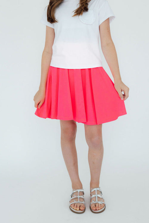 Neon Pink Twirl Skort