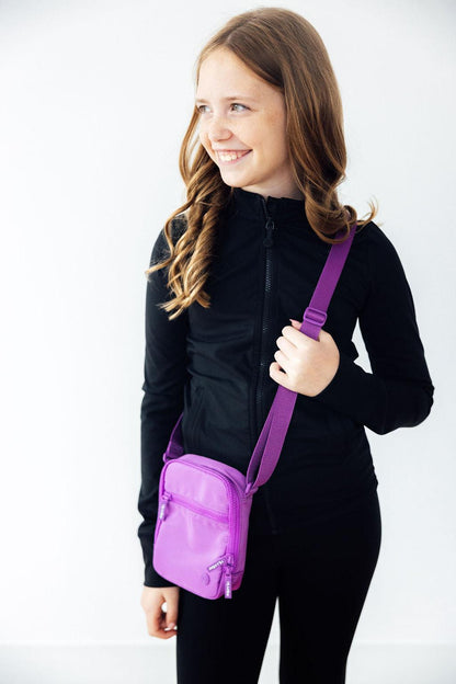 Neon Purple Crossbody Bag