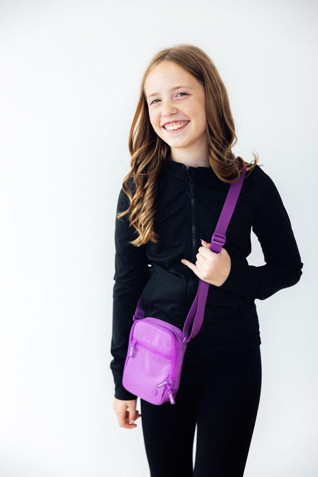 Neon Purple Crossbody Bag