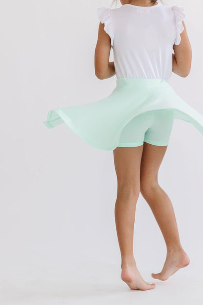 Pastel Green Twirl Skort