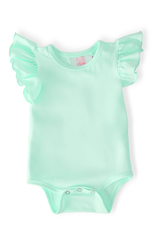 Pastel Green S/S Flutter Bodysuit