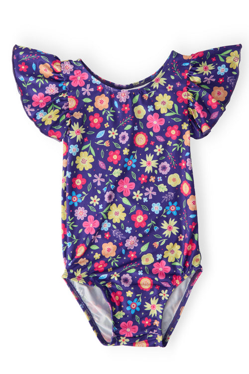 Pick a Posy S/S Flutter Sleeve Leotard