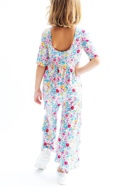 Fluttering Flowers Wide Leg Jumpsuit