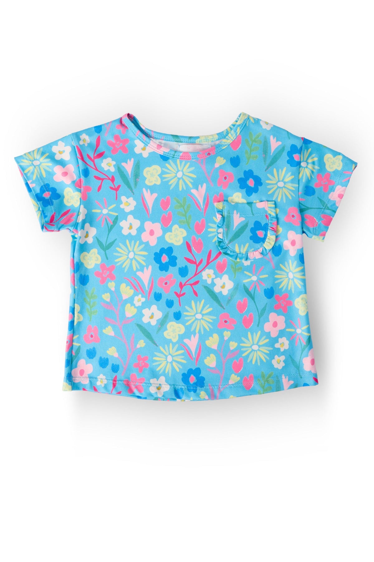 Springtime Splendor Ruffle Pocket Tee