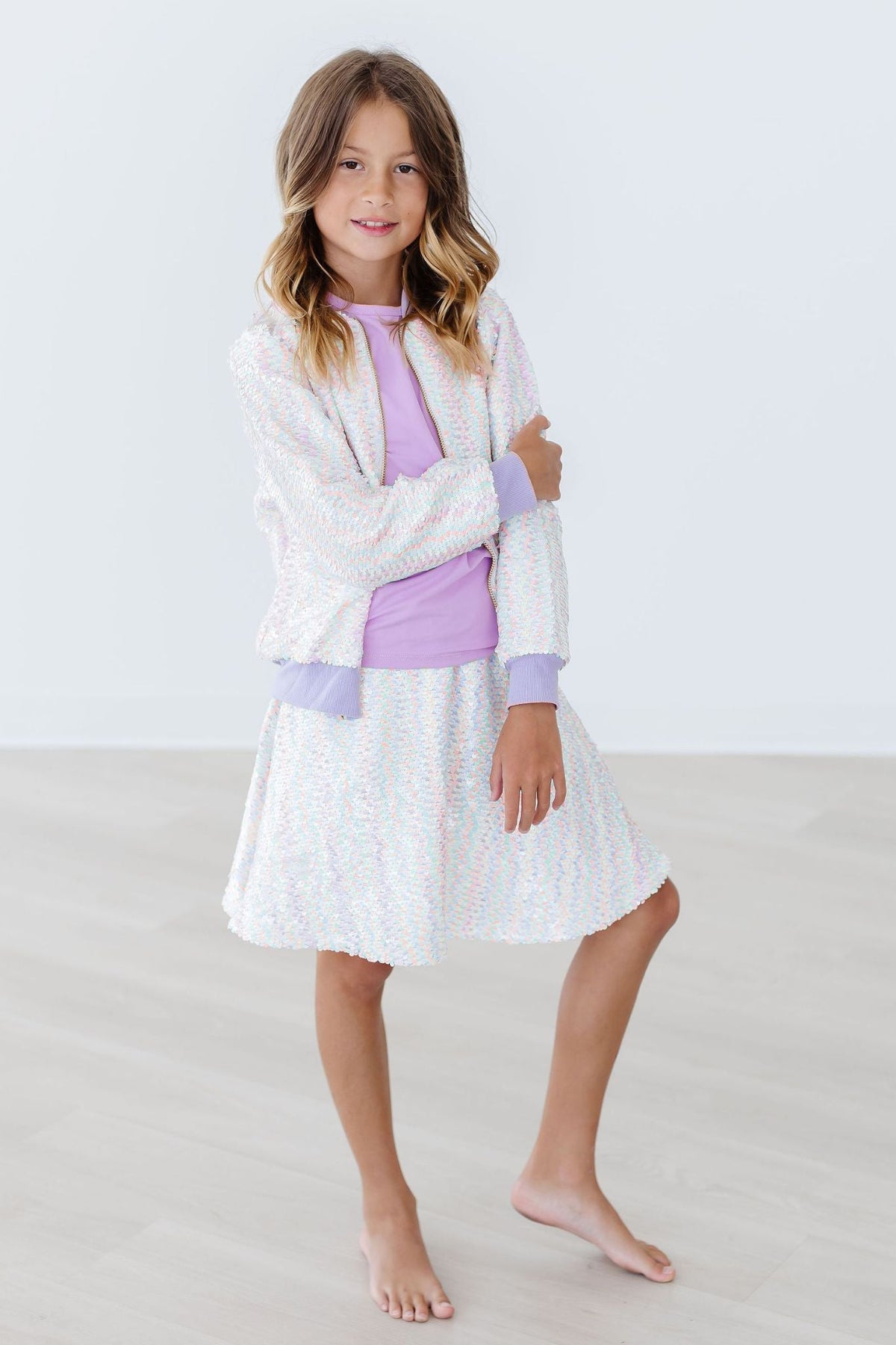 Unicorn Flip Sequin Twirl Skort