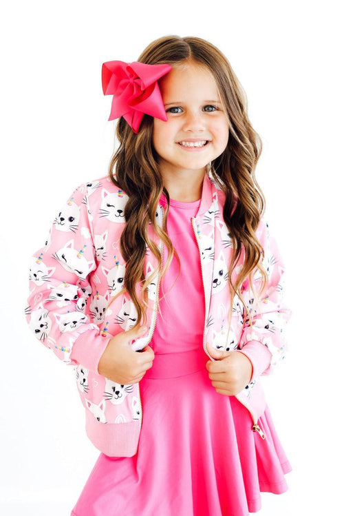 Unicorn Kitties Satin Jacket
