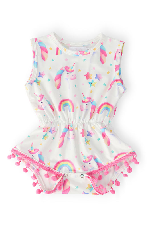 Unicorn Magic Pom Pom Romper