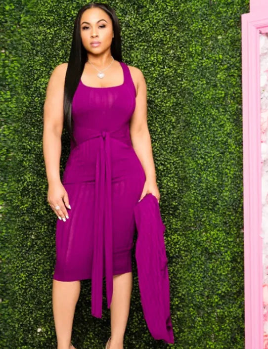 Flowing Halter Neck Dress