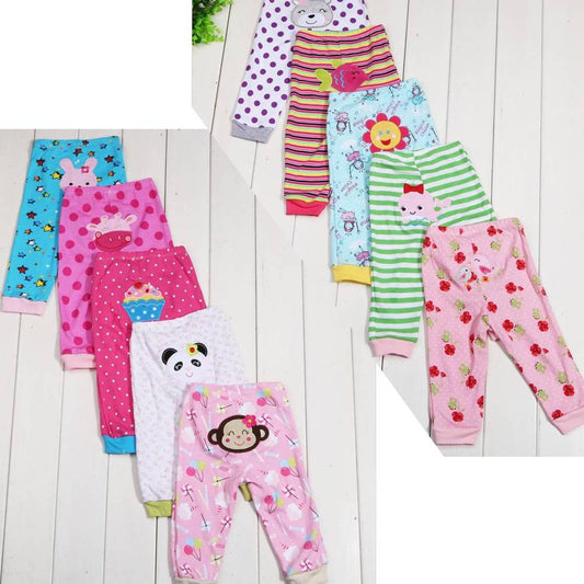 5-Pack Cartoon Print Leggings for Kids