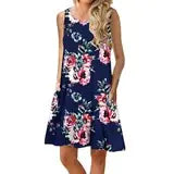 Summer Amazon Bestseller Sleeveless Printed Maxi Dress