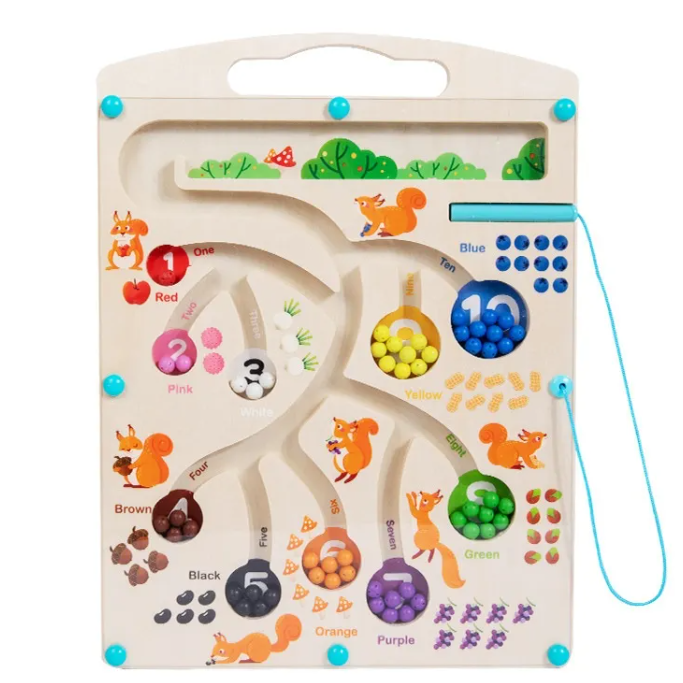 Digital Maze Wooden Puzzle