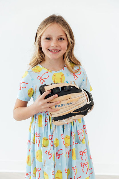 SALE Softball Sweetie S/S Pocket Twirl Dress