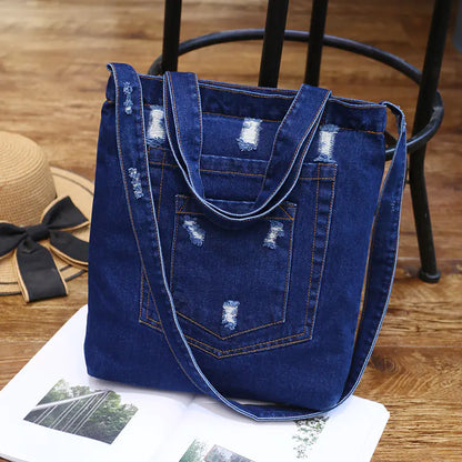 Shoulder Bag, Tote, Denim